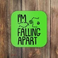 Funny Halloween Skeleton I'm Falling Apart Coaster thumb 0