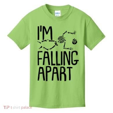 Funny Halloween Skeleton I'm Falling Apart Kids T-Shirt