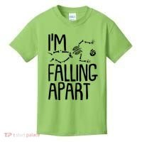 Funny Halloween Skeleton I'm Falling Apart Kids T-Shirt thumb 0