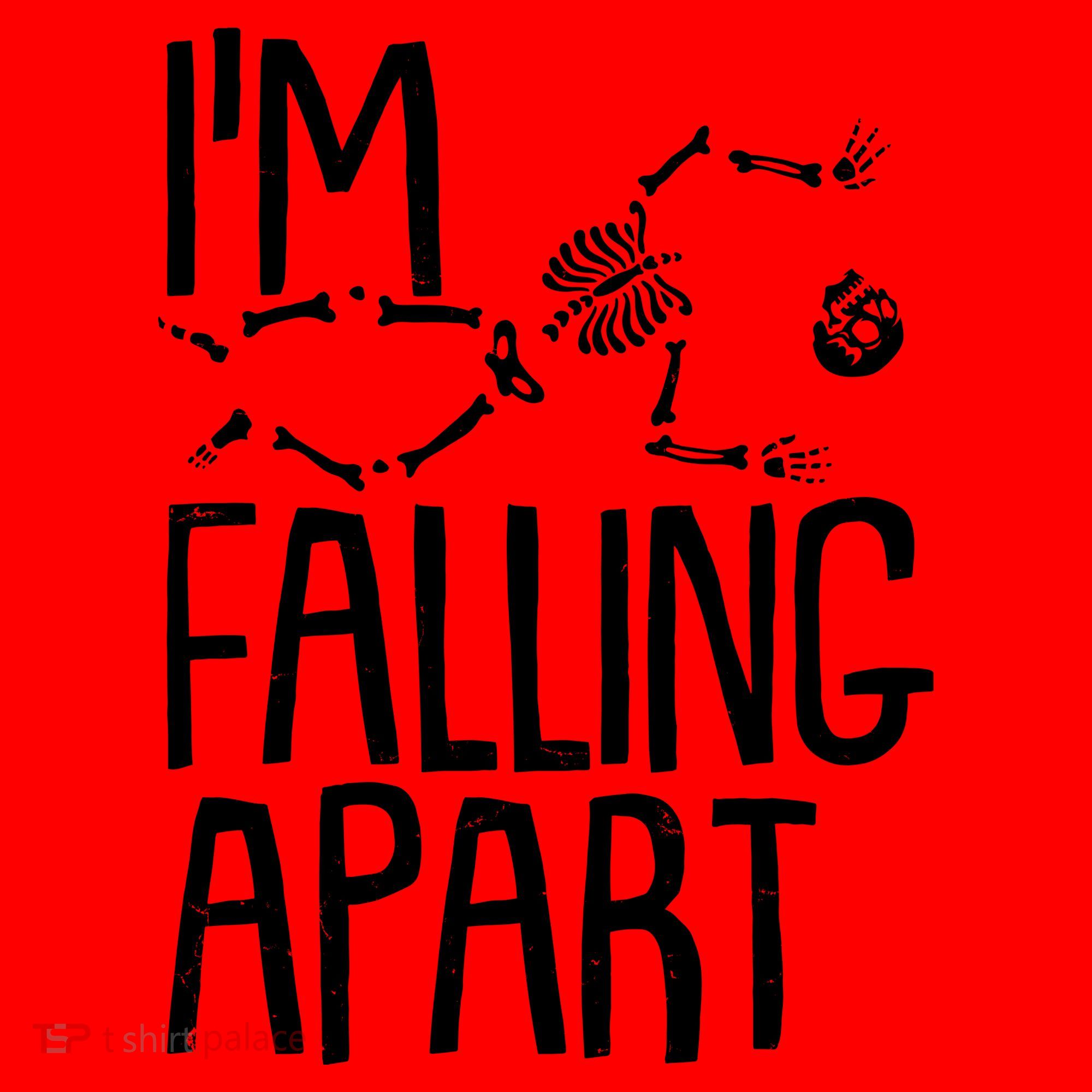 Funny Halloween Skeleton I'm Falling Apart Santa Hat