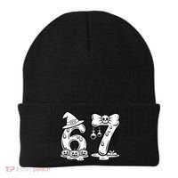 Funny Halloween Six Seven 67 Meme 6-7 Beanie thumb 0