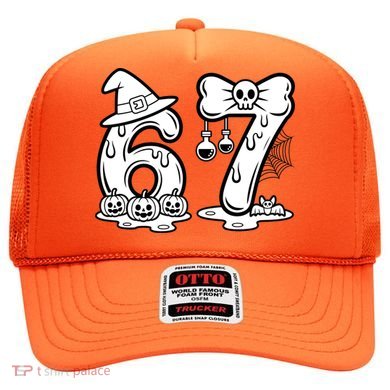 Funny Halloween Six Seven 67 Meme 6-7 Hat