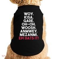 Funny Haitian Sayings Haiti Pride Doggie Tank thumb 0