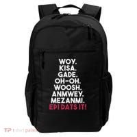 Funny Haitian Sayings Haiti Pride Backpack thumb 0