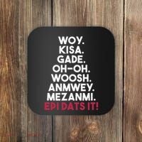 Funny Haitian Sayings Haiti Pride Coaster thumb 0