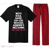 Funny Haitian Sayings Haiti Pride Pajama Set thumb 0