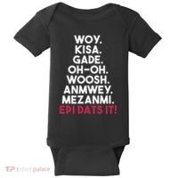 Funny Haitian Sayings Haiti Pride Baby Bodysuit thumb 0