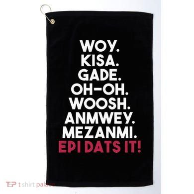 Funny Haitian Sayings Haiti Pride Golf Towel