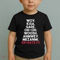 Funny Haitian Sayings Haiti Pride Toddler T-Shirt thumb 2