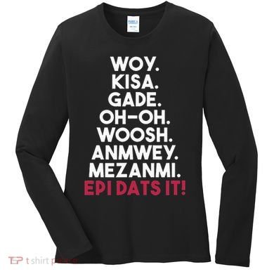 Funny Haitian Sayings Haiti Pride Women's Long Sleeve Shirt