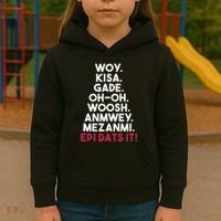 Funny Haitian Sayings Haiti Pride Kids Hoodie thumb 3