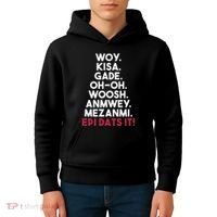 Funny Haitian Sayings Haiti Pride Kids Hoodie thumb 4