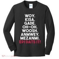 Funny Haitian Sayings Haiti Pride Kids Long Sleeve Shirt thumb 0