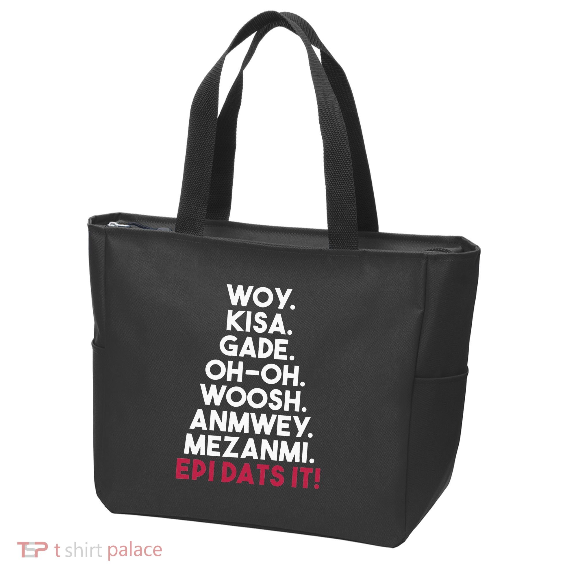 Funny Haitian Sayings Haiti Pride Tote Bag