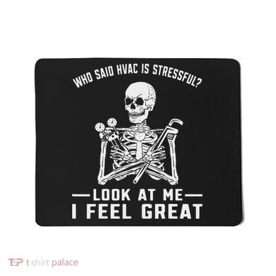 Funny Hvac Tech Ac Repairman Technician Mousepad