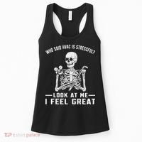 Funny Hvac Tech Ac Repairman Technician Women's Tank Top thumb 0