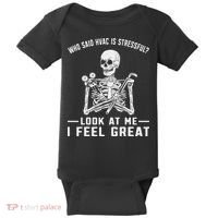 Funny Hvac Tech Ac Repairman Technician Baby Bodysuit thumb 0