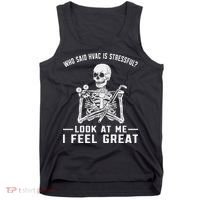 Funny Hvac Tech Ac Repairman Technician Tank Top thumb 0
