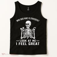 Funny Hvac Tech Ac Repairman Technician Tank Top thumb 2