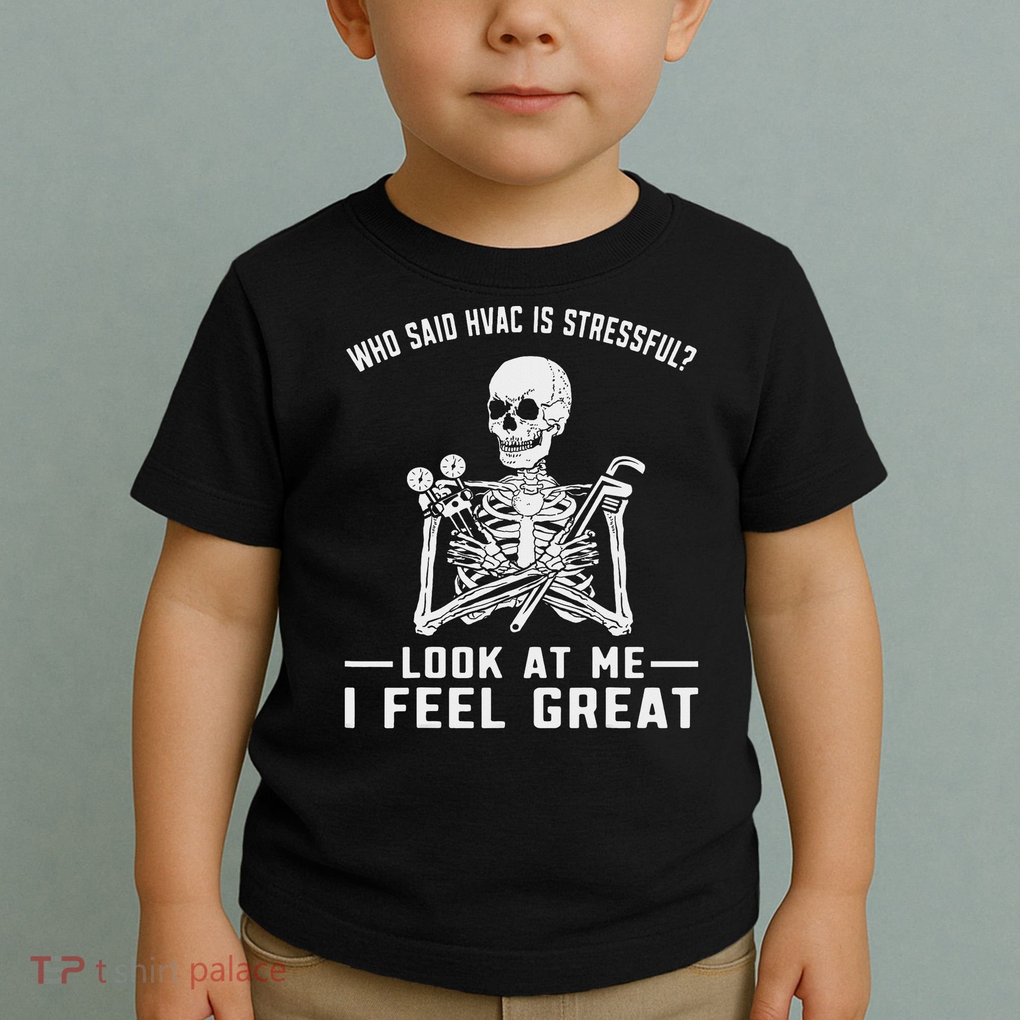Funny Hvac Tech Ac Repairman Technician Toddler T-Shirt