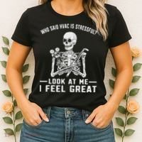 Funny Hvac Tech Ac Repairman Technician Women's T-Shirt thumb 2