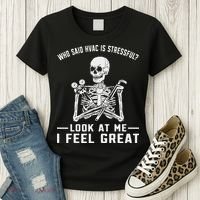 Funny Hvac Tech Ac Repairman Technician Women's T-Shirt thumb 3
