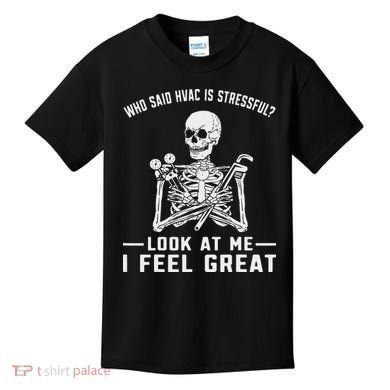 Funny Hvac Tech Ac Repairman Technician Kids T-Shirt