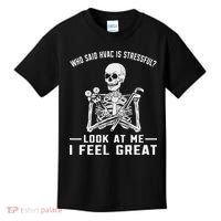 Funny Hvac Tech Ac Repairman Technician Kids T-Shirt thumb 0