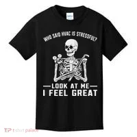 Funny Hvac Tech Ac Repairman Technician Kids T-Shirt thumb 0