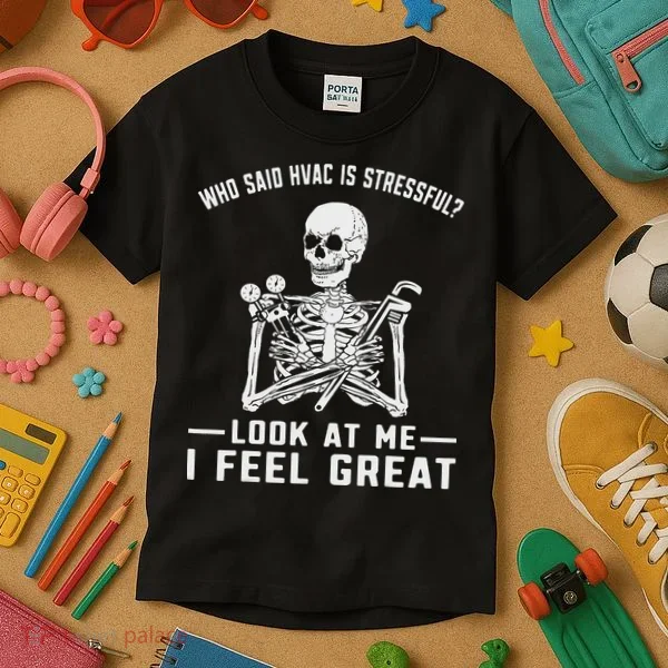 Funny Hvac Tech Ac Repairman Technician Kids T-Shirt
