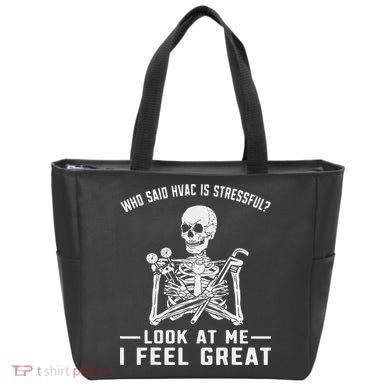 Funny Hvac Tech Ac Repairman Technician Tote Bag