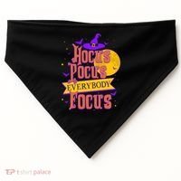 Funny Halloween Teacher Everybody Focus USA-Made Doggie Bandana thumb 0