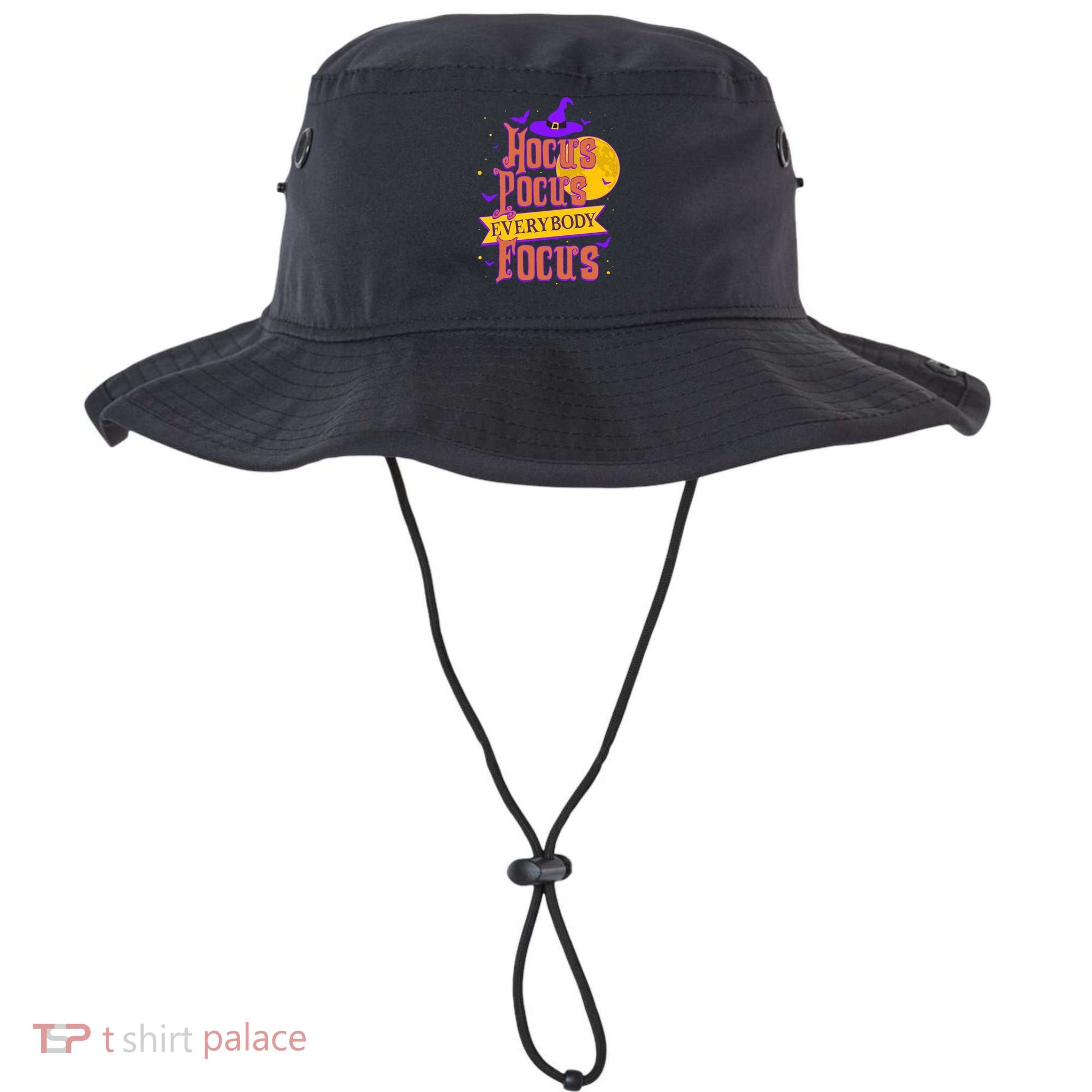 Funny Halloween Teacher Everybody Focus Bucket Hat