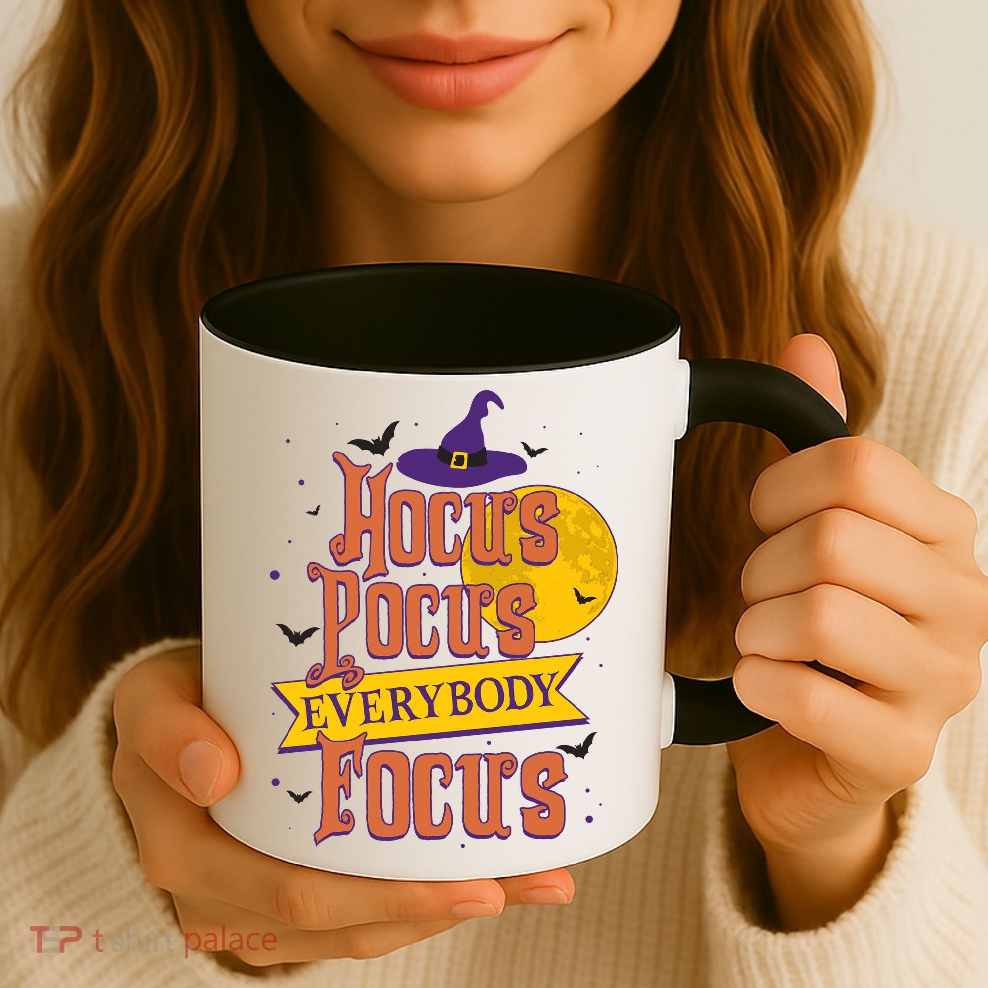 Funny Halloween Teacher Everybody Focus Coffee Mug