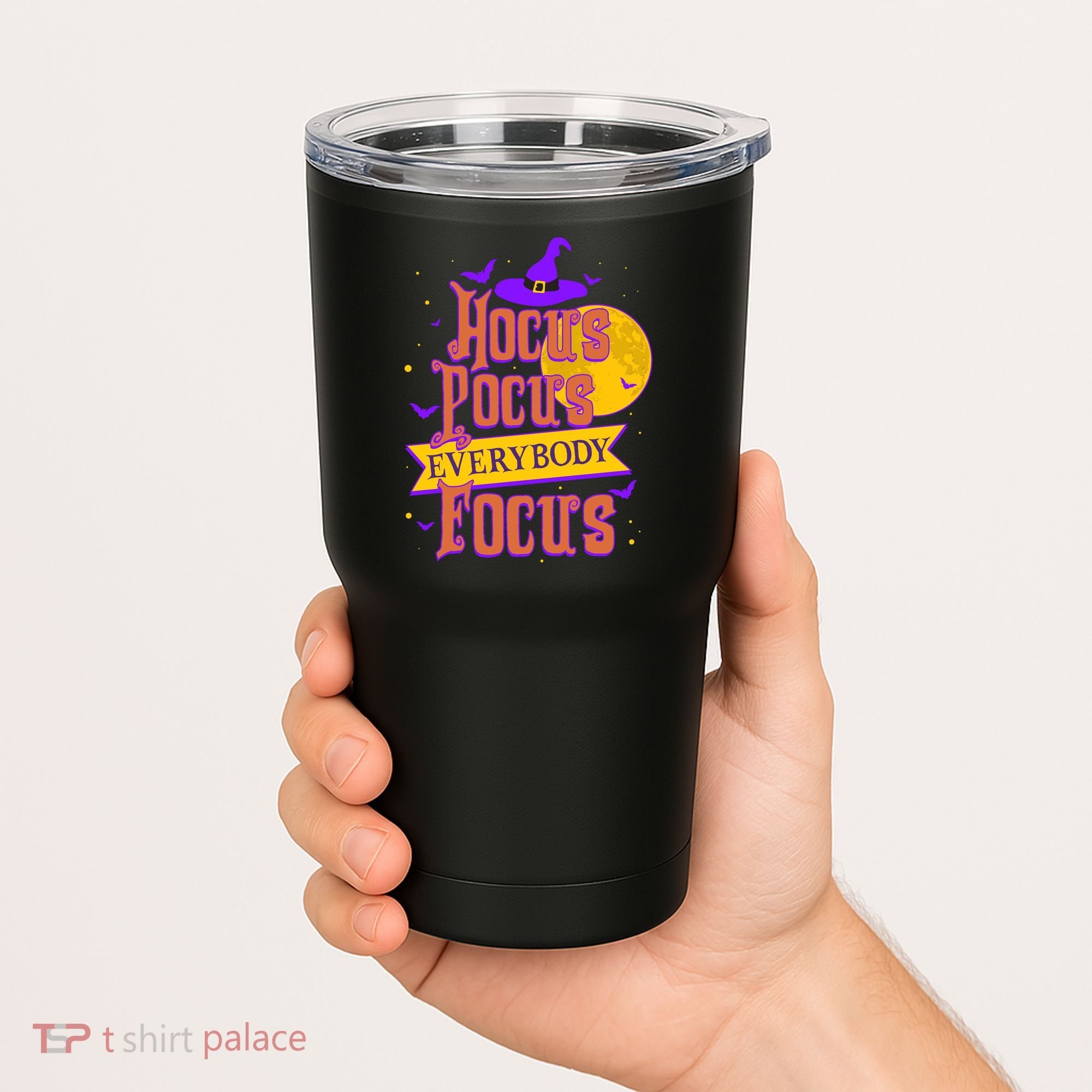 Funny Halloween Teacher Everybody Focus Tumbler