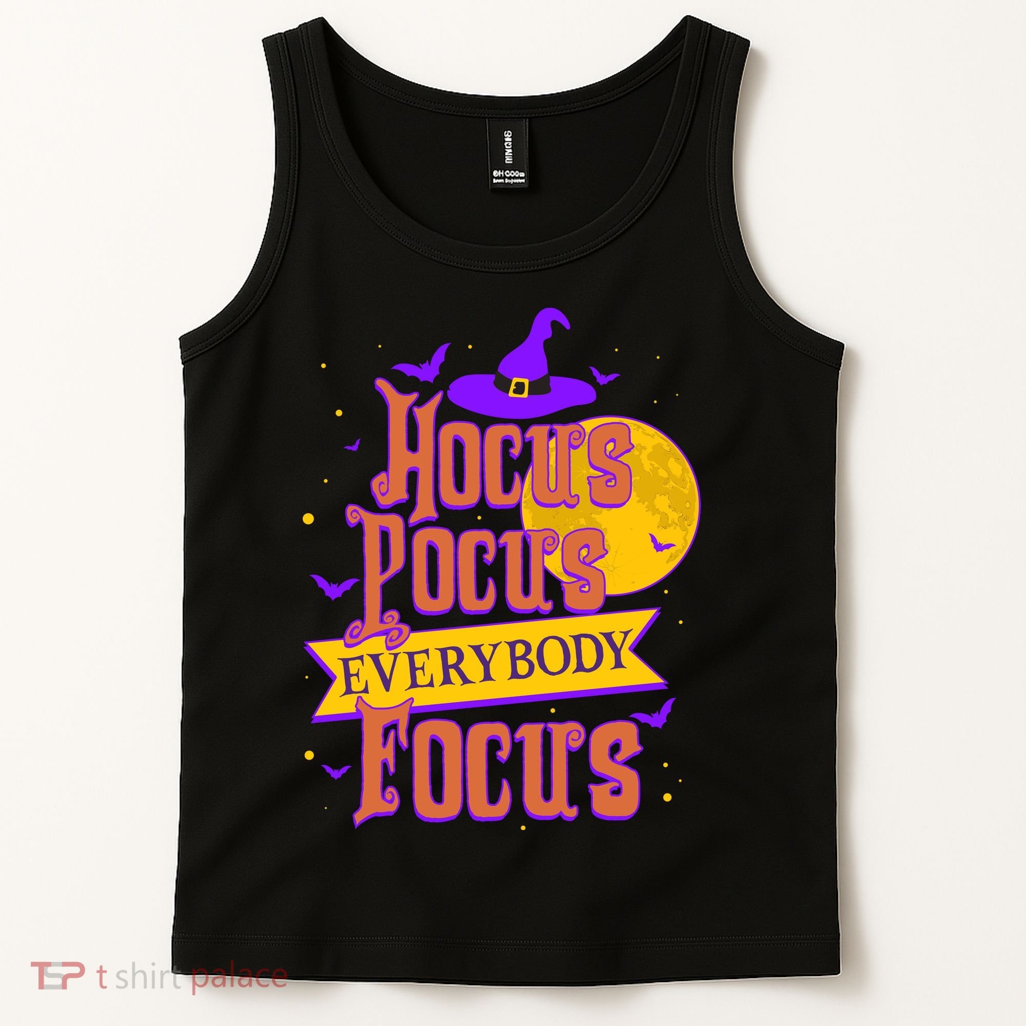 Funny Halloween Teacher Everybody Focus Tank Top