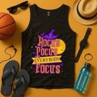 Funny Halloween Teacher Everybody Focus Tank Top thumb 4