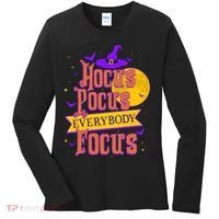 Funny Halloween Teacher Everybody Focus Women's Long Sleeve Shirt thumb 0