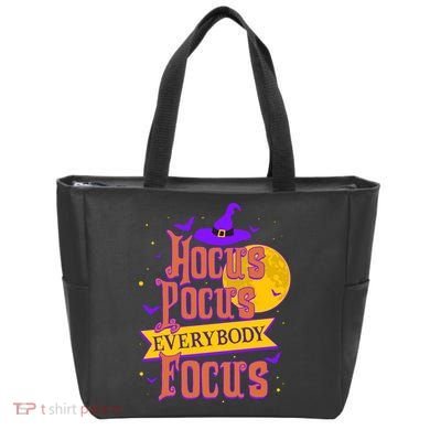 Funny Halloween Teacher Everybody Focus Tote Bag