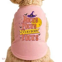 Funny Halloween Teacher Everybody Focus Doggie Tank thumb 0