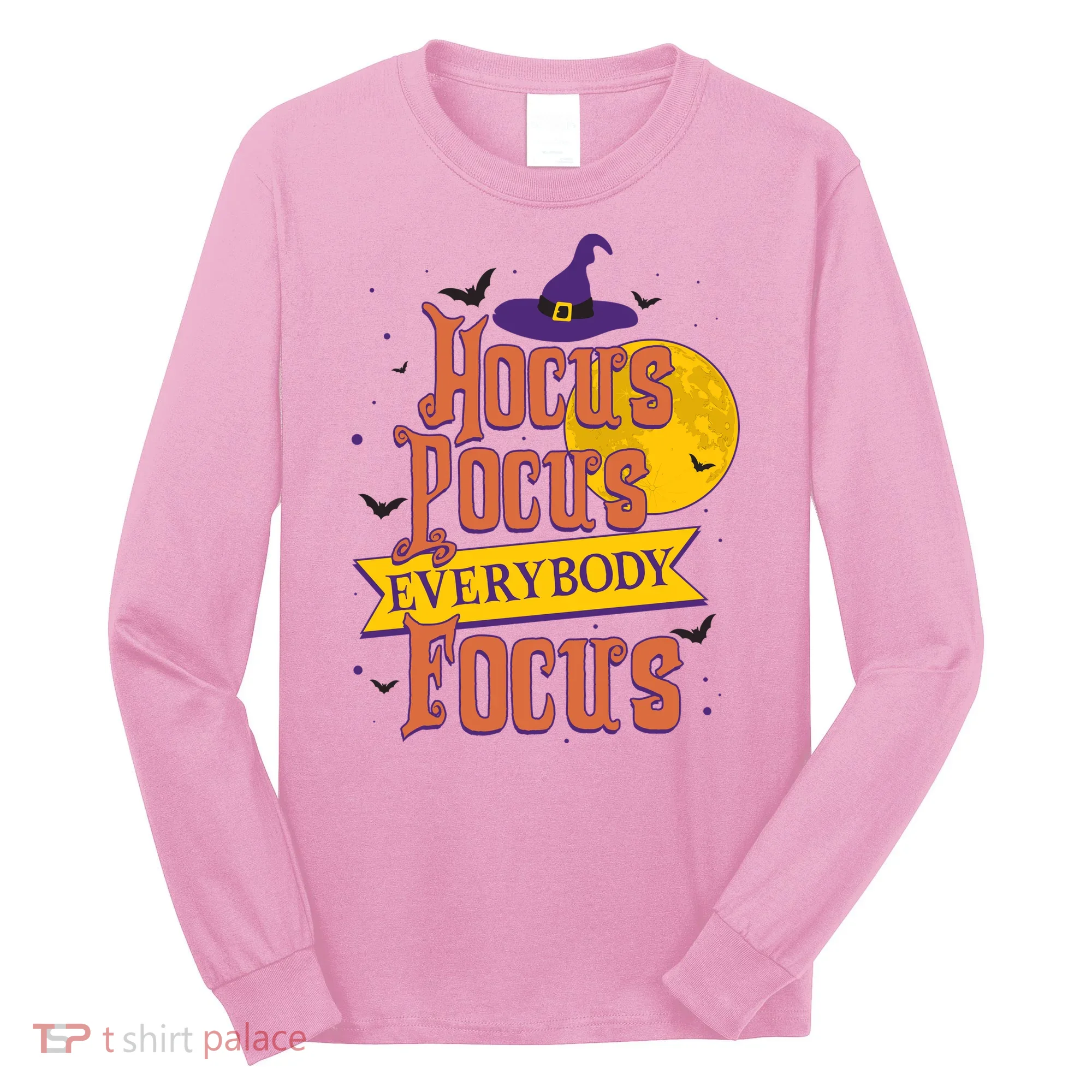 Funny Halloween Teacher Everybody Focus Long Sleeve Shirt