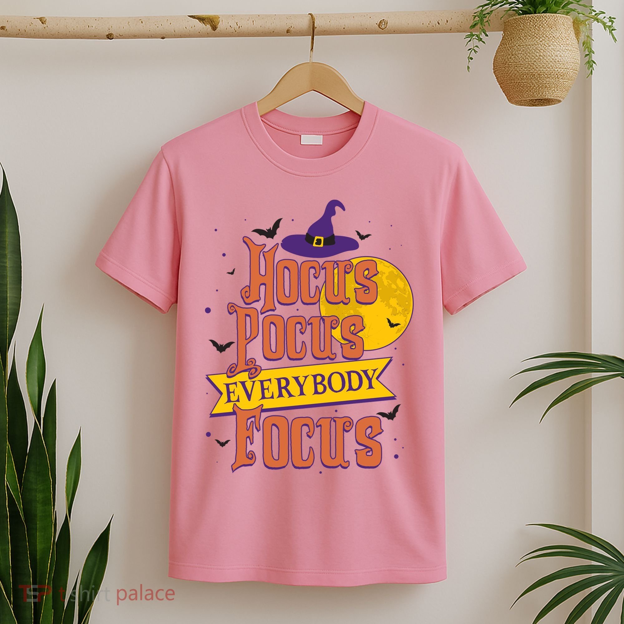 Funny Halloween Teacher Everybody Focus T-Shirt