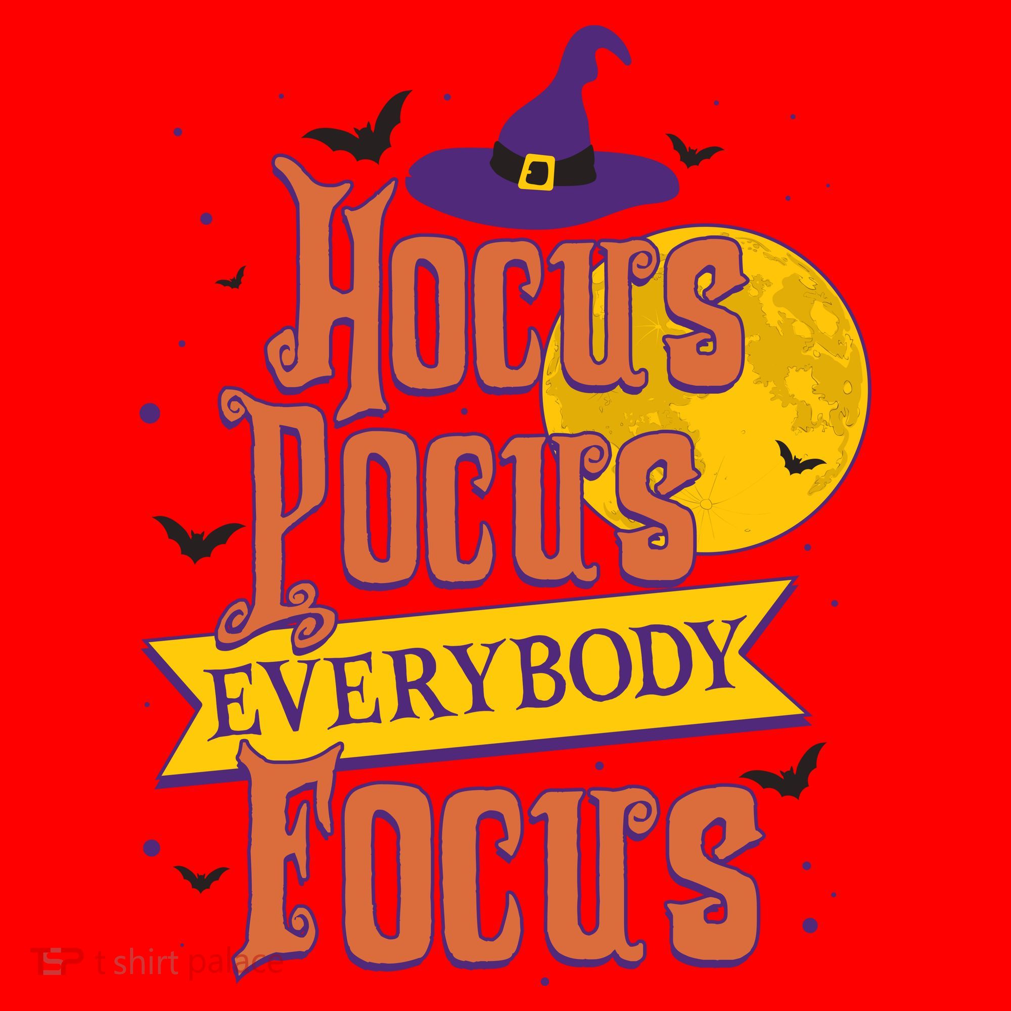 Funny Halloween Teacher Everybody Focus Santa Hat