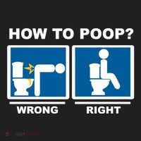 Funny How To Poop Pooping Position Women's Sweatshirt thumb 2