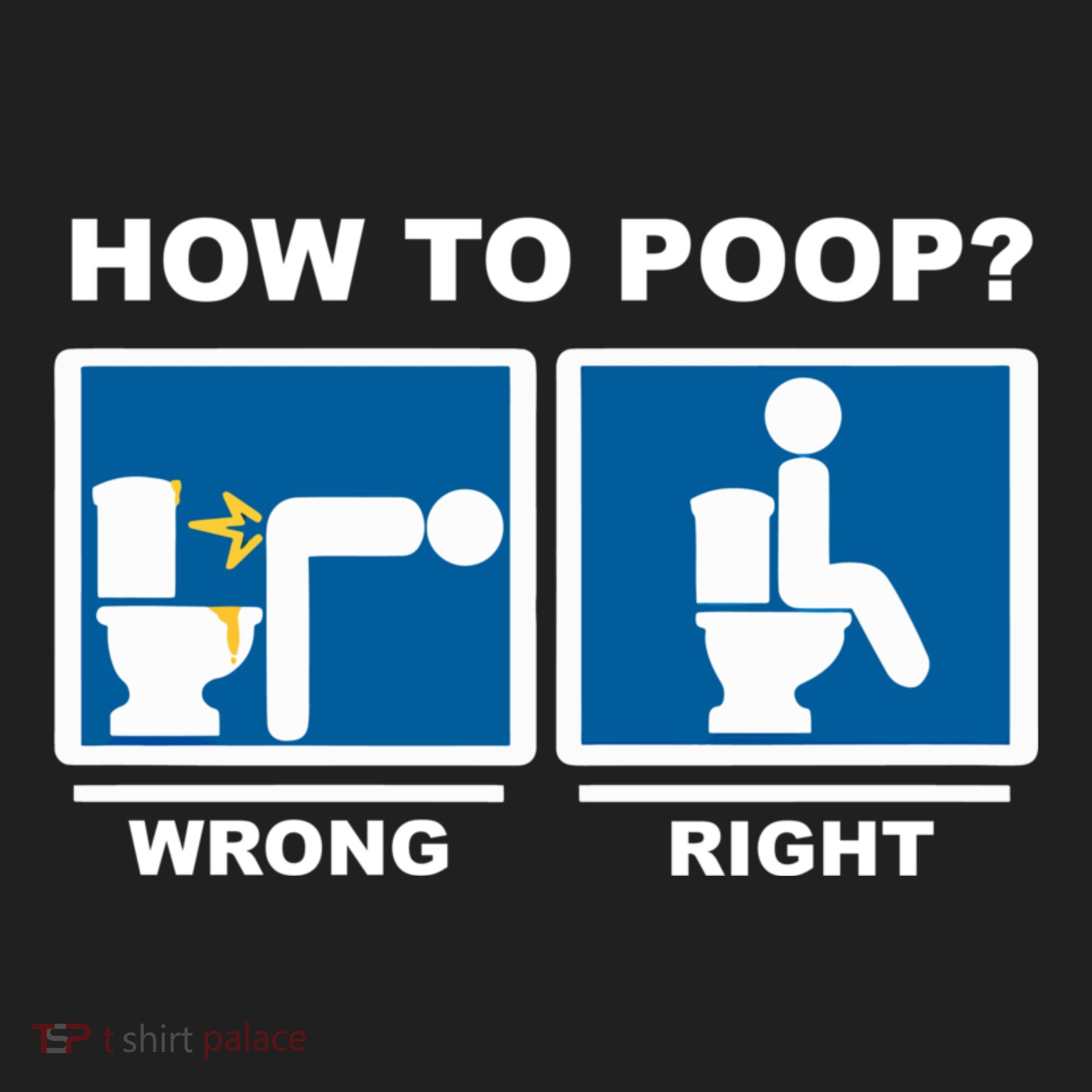 Funny How To Poop Pooping Position Women's Sweatshirt
