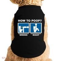 Funny How To Poop Pooping Position Doggie Tank thumb 0