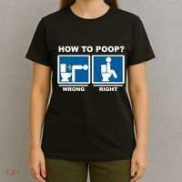 Funny How To Poop Pooping Position T-Shirt thumb 4
