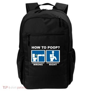 Funny How To Poop Pooping Position Backpack