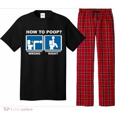 Funny How To Poop Pooping Position Pajama Set