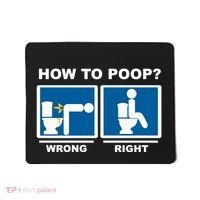Funny How To Poop Pooping Position Mousepad thumb 0
